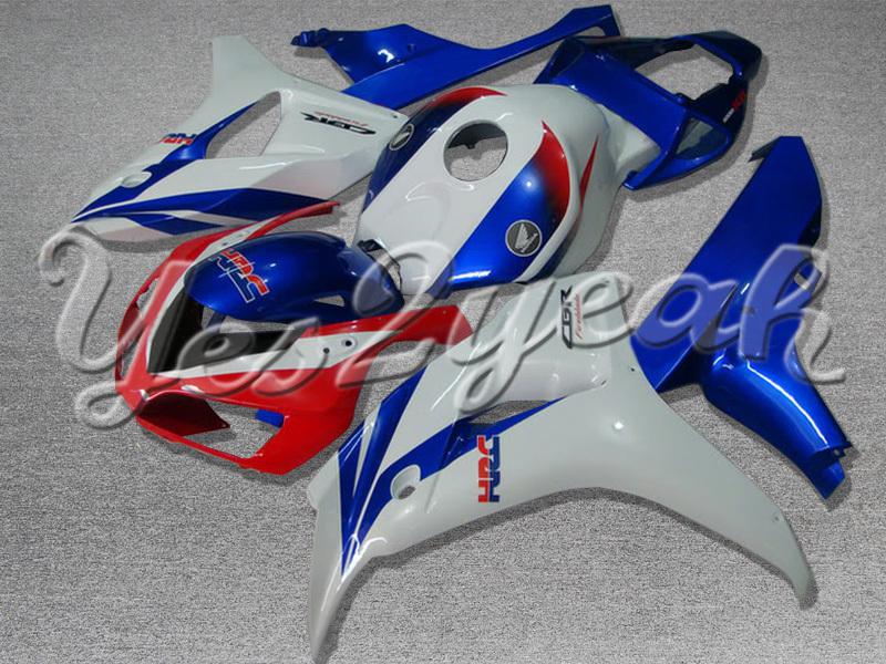 Injection molded fit fireblade cbr1000rr 06 07 red blue white fairing zn931