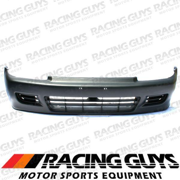 92-95 honda civic front bumper cover primered facial plastic assembly ho1000141