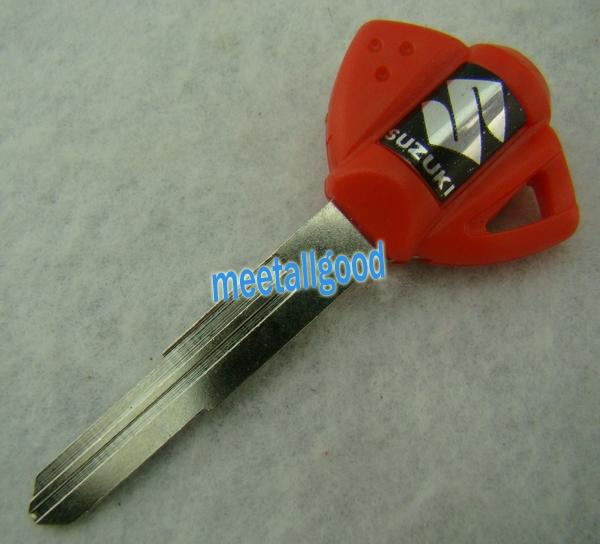 New arrival blade key motorcycle suzuki gsxr 600 750 1000 1300 sv 650 dl1000 red