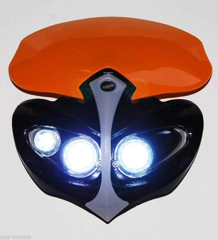 Head light o4 ktm led dual sport  xenon 400 exc mxc lc4 excr 525 duke smc smr sx