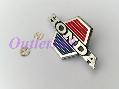 Aftermarket honda cub 70 c70 k3 deluxe front leg shield emblem badge logo + nuts