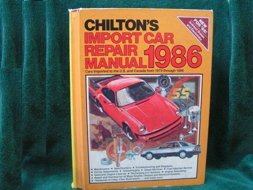 7577 chilton auto repair- 1979-86 import car edition- manual tune-up u.s. canada