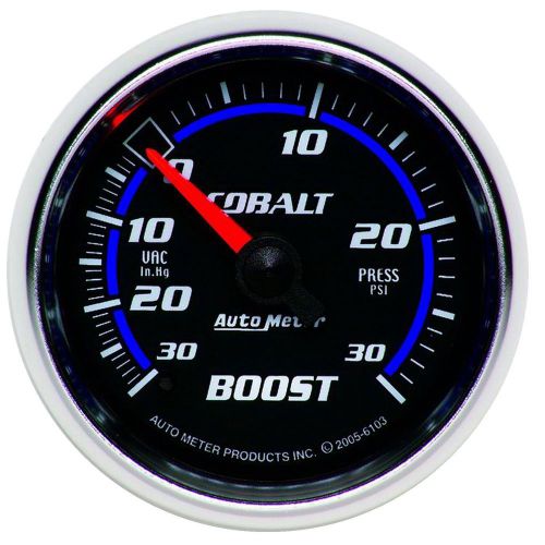 Auto meter 6103 cobalt; mechanical boost/vacuum gauge