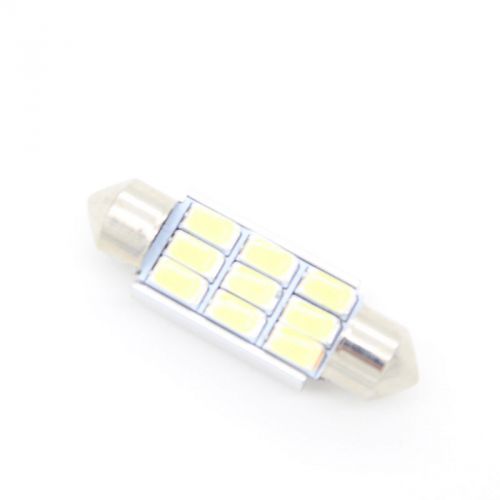 White 41mm festoon dome 9 led 5730 smd 2.5w c5w auto light source interior lamp