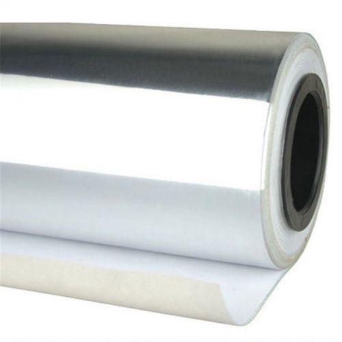 Metalic glossy vinyl wrap car sticker skin sheet roll decal film 12&#034;x60&#034; silver