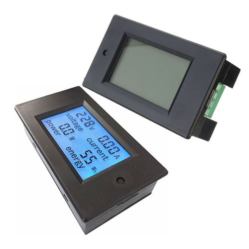 Dc 20a/200w amp volt combo meter battery capacity power charge discharge monitor