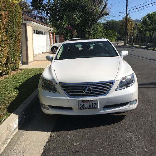 2009 lexus 460 white / tan 79k miles clean title