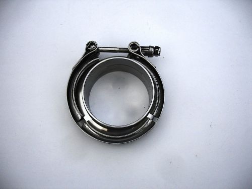 2.5&#034; t304 ss v band clamp and flange male female style design.
