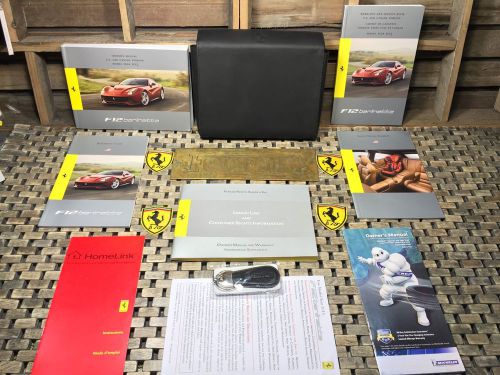 2015 ferrari f12 berlinetta owners manual full set (oem) **extremely rare usa**