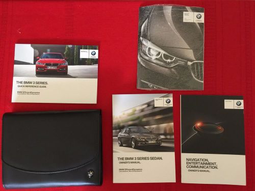 2014 bmw 3 series factory owners manual set and case