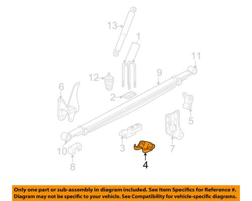 Gm oem rear suspension-u-bolt plate 25761309