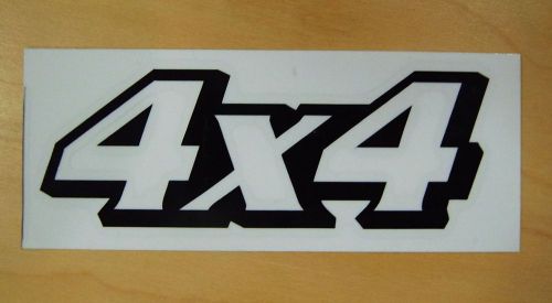 4x4 decal sticker (black) : die cut sticker for off road , suv, truck
