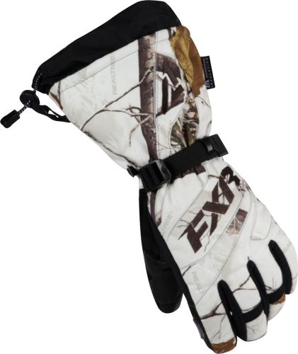 Fxr fusion woman realtree gloves aphd snow camo