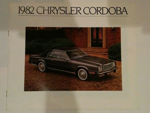 1982 chrysler cordoba 8-page original dealer sales brochure