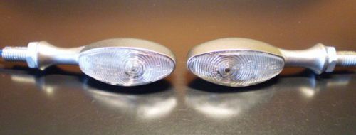 ►2x kawasaki 750 turbo,gpx 750r,en 500,kx400,kh90 blinker light silver mini mat