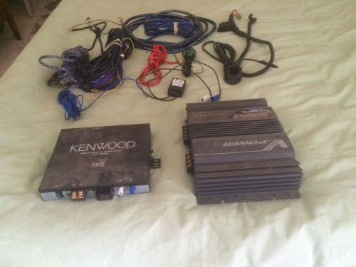 Kenwood ktc-sr901 sirius car radio and alpine 90 watt power amp