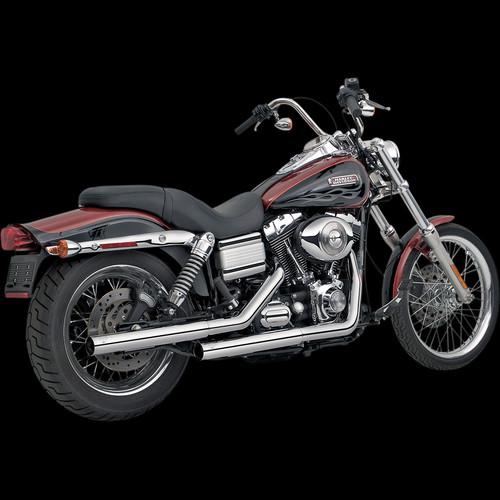 Vance & hines straightshots slip-ons mufflers for 1991-2013 harley dyna