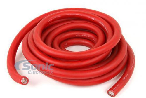 New! xs power xpflex0rd-20 red 20ft xp flex 0 awg cca power/ground cable wire