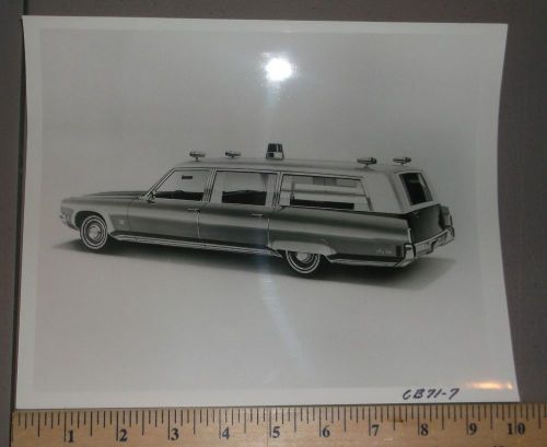 1971 c b cotington coach ambulance oldsmobile chassis brochure b&amp;w photo