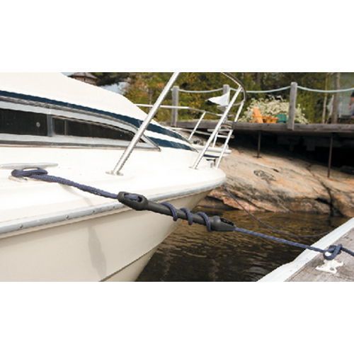 3/8 inch dock line mooring snubber for boats up to 20 ft - protects hardware