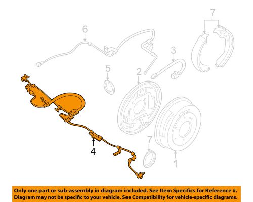 Nissan oem 03-04 xterra anti-lock brakes rear speed sensor 479007z710 47900-7z71