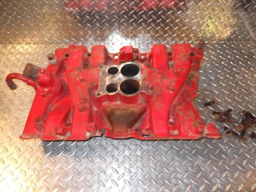 1967 oldsmobile 425 engine 4 barrel intake manifold w/ bolts &amp; choke 390390