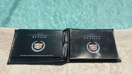 2002 cadillac deville owners manual convenience/personalization guide w/case 02