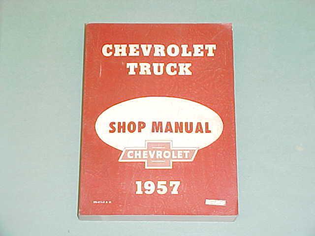 1957 original chevrolet chevy truck service shop repair manual 57 wiring diagram