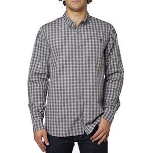 Fox racing kast mens long sleeve woven shirt gray