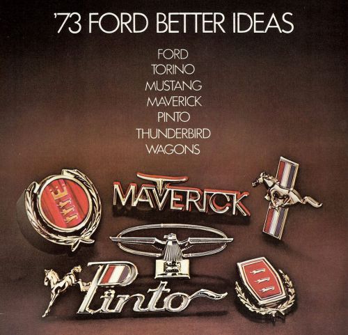 1973 ford brochure -mustang-torino-pinto-maverick-ltd-thunderbird-wagons