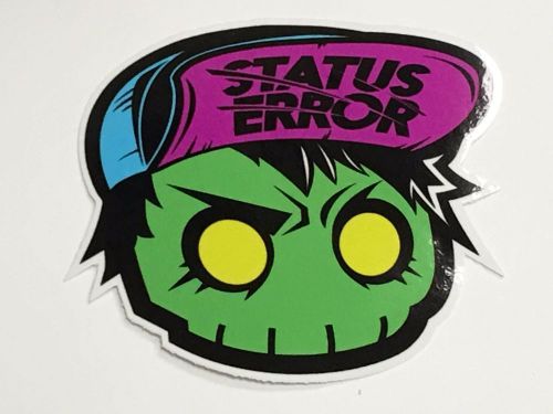 Status error new girl skull sticker / kawaii / hook ups / cute / jdm / japan