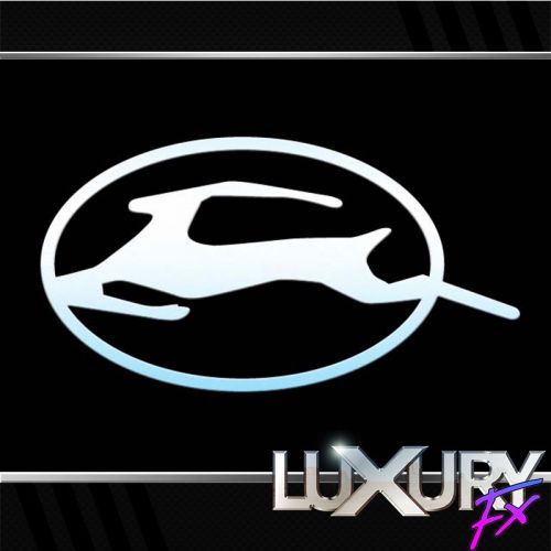 2pc. luxury fx stainless circled impala emblem for 2006-16 chevy impala limited