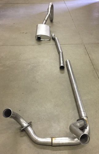 1970 cadillac single exhaust system, 304 stainless, without resonator