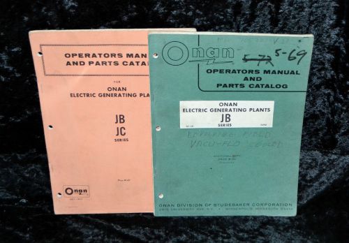 Vintage onan engine operators parts manuals,generator industrial,booklets,specs