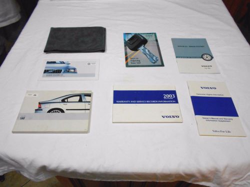 2003 volvo s60 owner manual 6/pc.set &amp; gray volvo  factory case - free ship