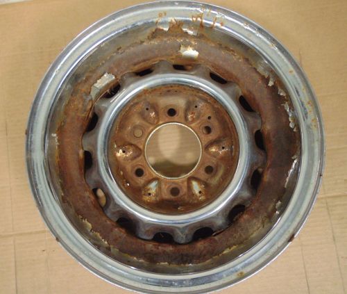 Chevrolet artillery wheel 15&#034; reversed rat rod 1940 1948 1946 1949 patina