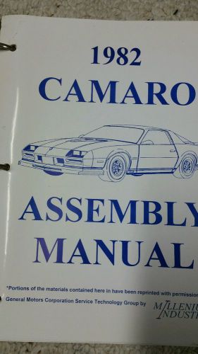 1982-85 camaro z28 ss factory assembly rebuild instruction manual book 620 pages