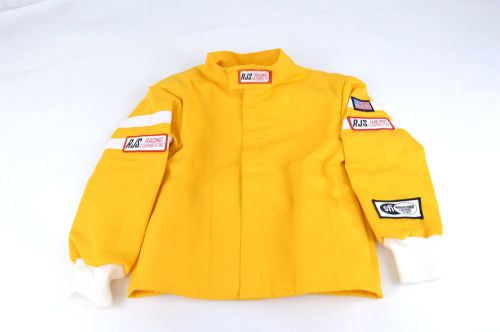 Rjs racing youth jr sfi 3-2a/1 classic fire suit jacket yellow size 6/8
