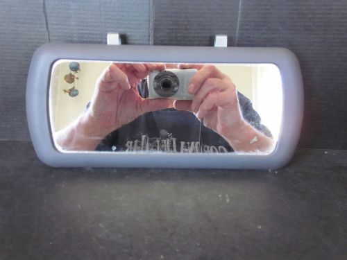 Vtg chevy chevrolet gmc gm sunvisor visor mirror w clips plastic glass made usa