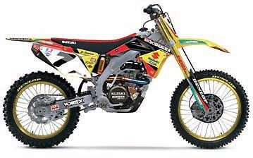 Newray 1:6 scale dirtbike yoshimura suzuki rm-z450 2014 yellow/red/green 1:6