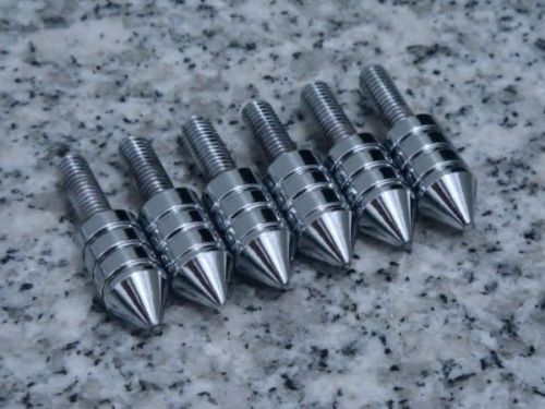 Chrome spike windscreen bolts for honda kawasaki suzuki yamaha