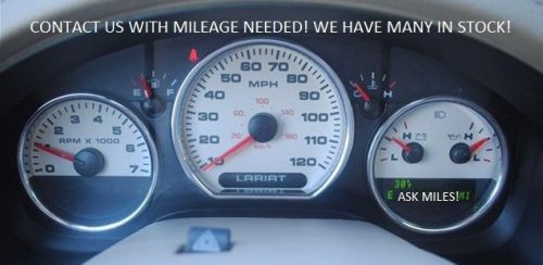 07-08 ford f150 lariat king ranch instrument cluster speedometer tach speedo mph