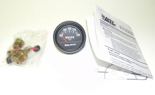 Autometer electrical water temperature gauge 100 - 280 deg 2 1/16&#034; p/n 2625 new