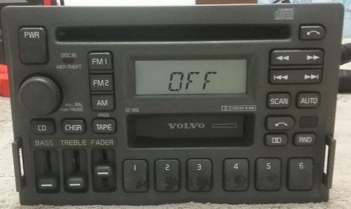 2000 volvo s40= am fm stereo radio cd cassette player, sc-816