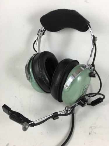 David clark h10-76 aviation helicopter headset with microphone works!