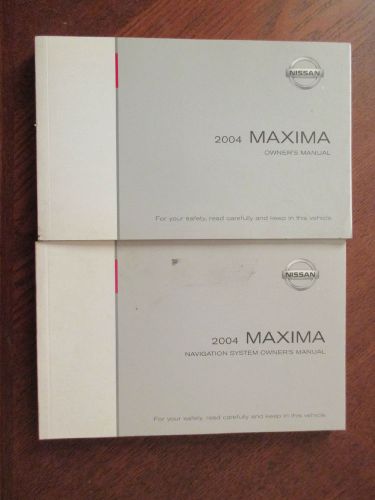 2004 nissan maxima original oem factory owner owners manual + navigation s35-d/n