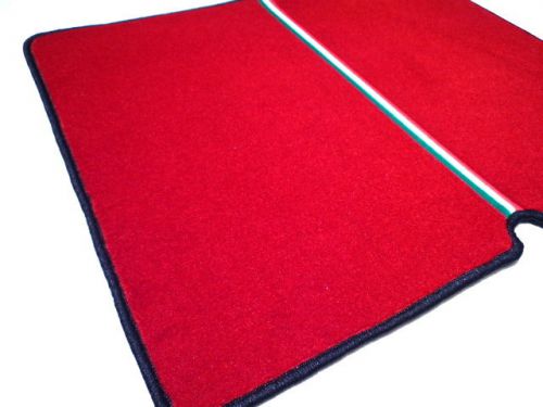 Italia tricolore red vel. trunk mat for ferrari 360 + spider - stock sale