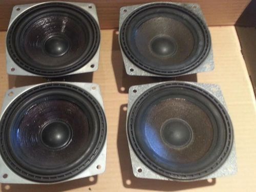 Vintage oem bmw 4&#034; speakers set of four w germany