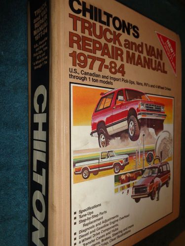 1977-1984 chevy jeep ford dodge gmc ih scout truck &amp; van shop manual book 83 79+