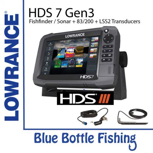 Lowrance hds 7 gen 3 touch + 83/200 &amp; lss2 transducers
